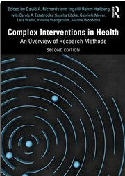 Book cover for 'Complex Interventions in Health' published by Routledge, 2026